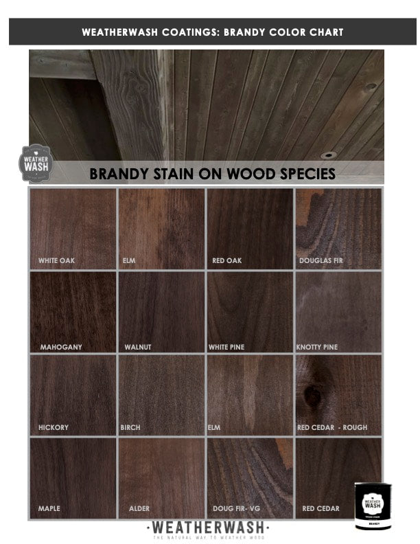 WeatherWash: BRANDY Aging Wood Stain