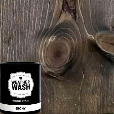 WeatherWash: BLACK EBONY Aging Wood Stain