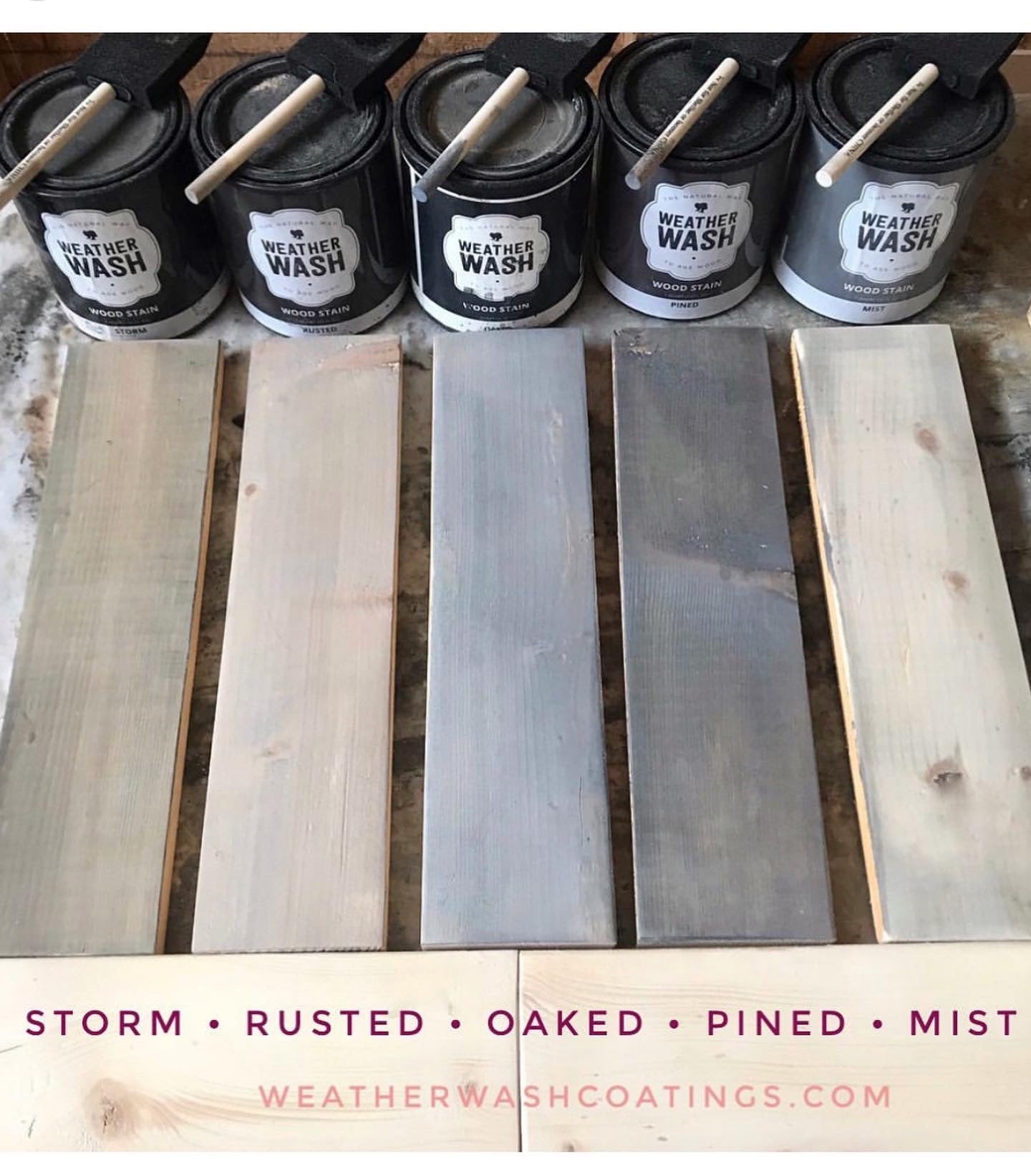 WeatherWash: OAKED Aging Wood Stain