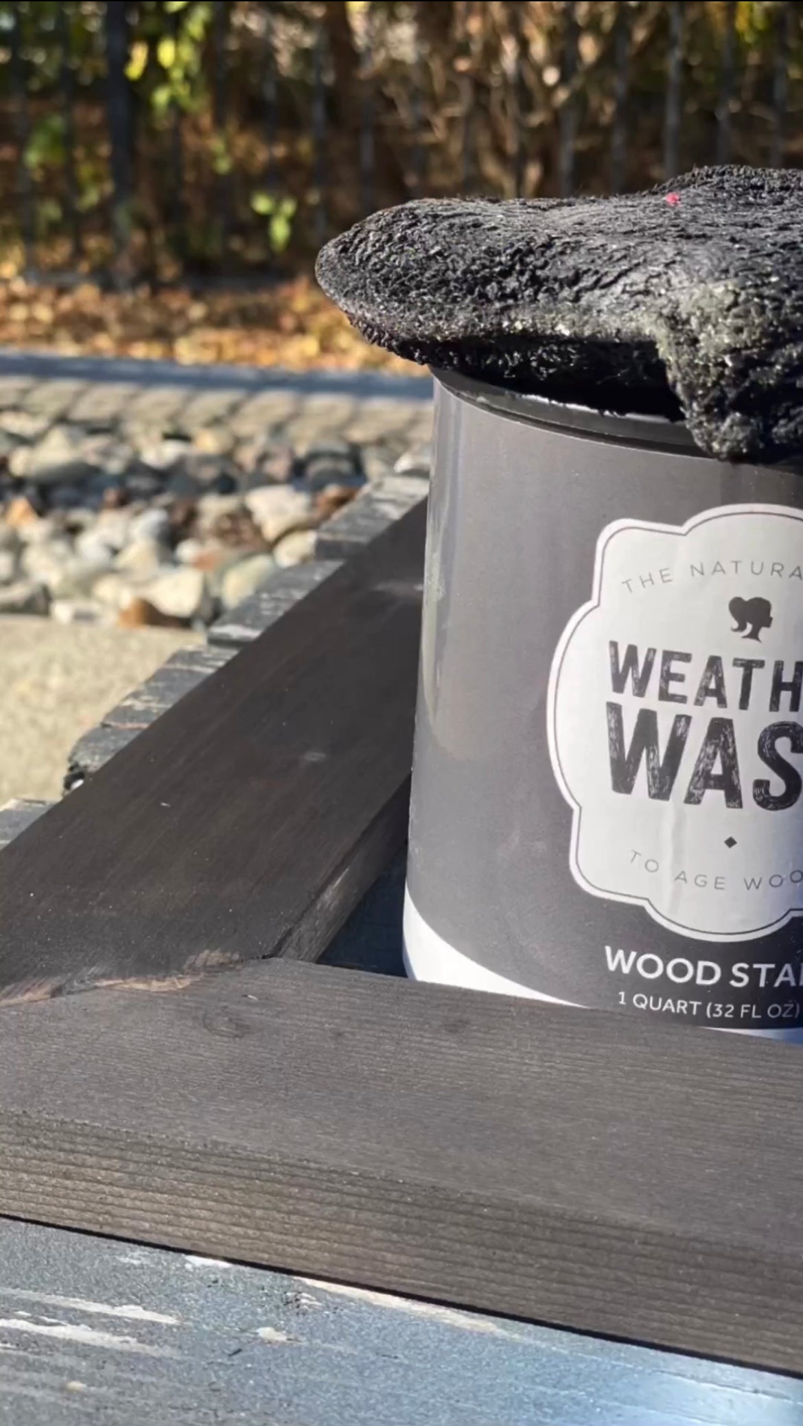 WeatherWash: EBONY Aging Wood Stain