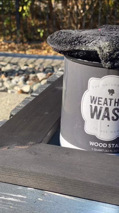 WeatherWash: BLACK EBONY Aging Wood Stain