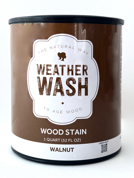 WeatherWash: WALNUT Aging Wood Stain – WeatherWash Coatings