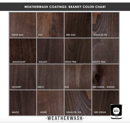 WeatherWash: BRANDY Aging Wood Stain