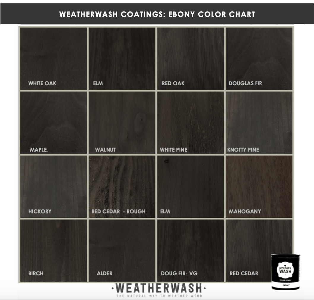 WeatherWash: EBONY Aging Wood Stain